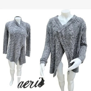 Aerie Gray asymmetrical.‎ cardigan S/P